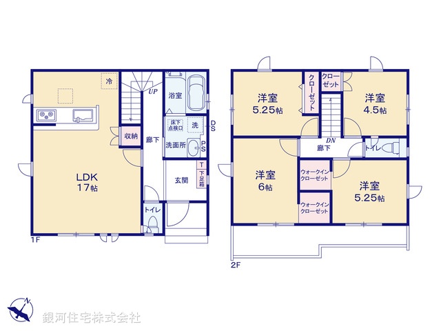 G00381553 埼玉県桶川市末広３丁目 新築一戸建て 2999万円【間取図】
