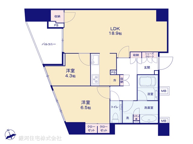 G00381709 東京都渋谷区恵比寿西１丁目 中古マンション 2億9990万円【間取図】