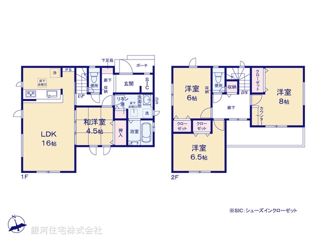 G00381720 神奈川県平塚市大島 新築一戸建て 2780万円【間取図】