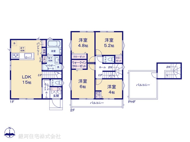 G00381825 神奈川県横須賀市浦上台４丁目 新築一戸建て 3380万円【間取図】