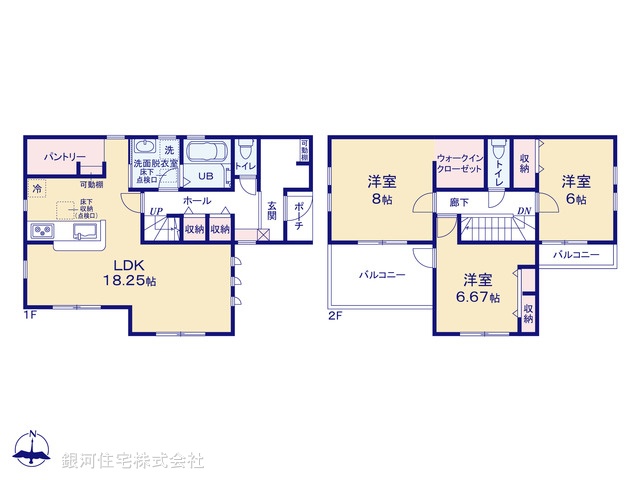 G00381900 東京都八王子市川口町 新築一戸建て 2980万円【間取図】
