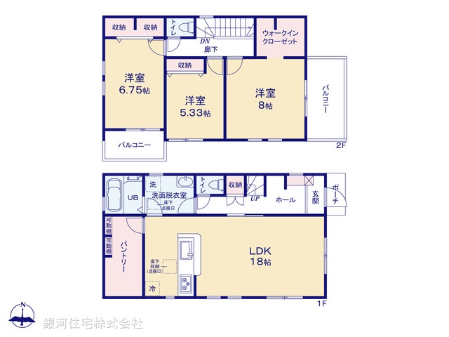 G00381902 東京都八王子市川口町 新築一戸建て 2480万円【間取図】