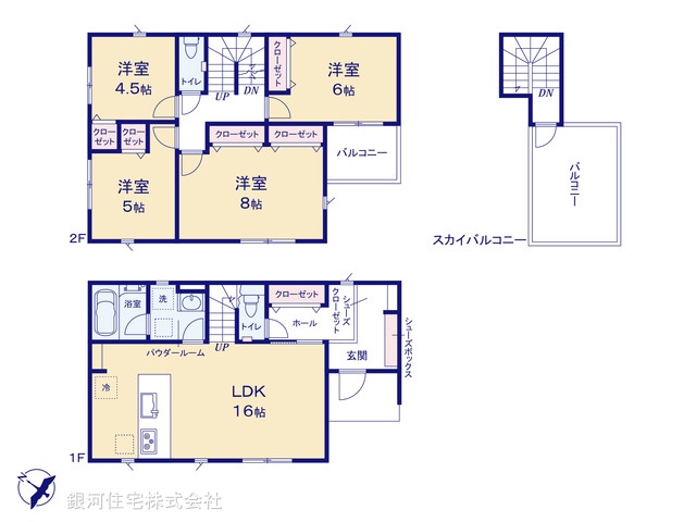 G00381963 神奈川県平塚市諏訪町 新築一戸建て 4380万円【間取図】