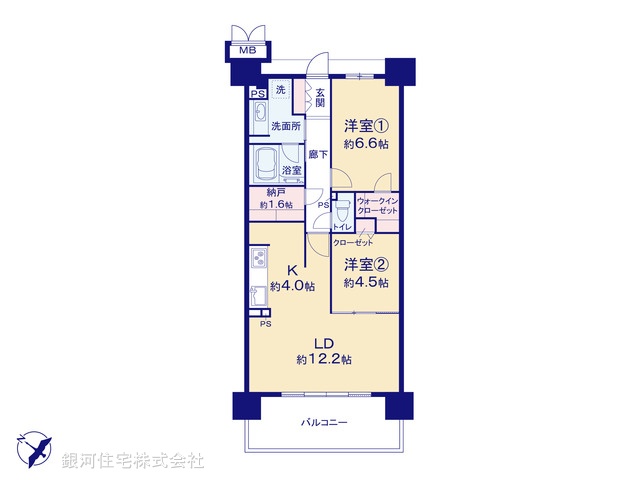 G00382122 千葉県千葉市美浜区高洲４丁目 中古マンション 4280万円【間取図】
