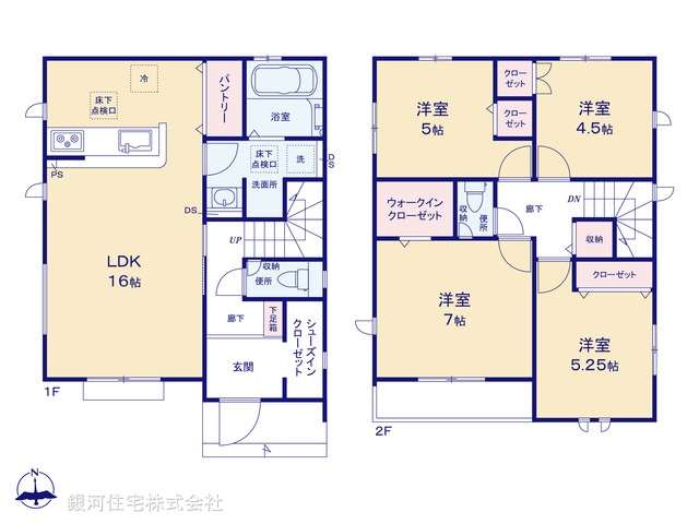 G00382158 東京都昭島市宮沢町３丁目 新築一戸建て 4680万円【間取図】