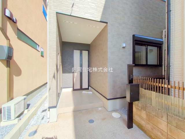 G00382187 埼玉県川口市南鳩ヶ谷５丁目 新築一戸建て 4480万円 土地面積130.26m² (約39.40坪) 建物面積104.54m² (約31.62坪) 間取り３ＳＬＤＫ 築年月2025年11月(築１年以内)【外観7】