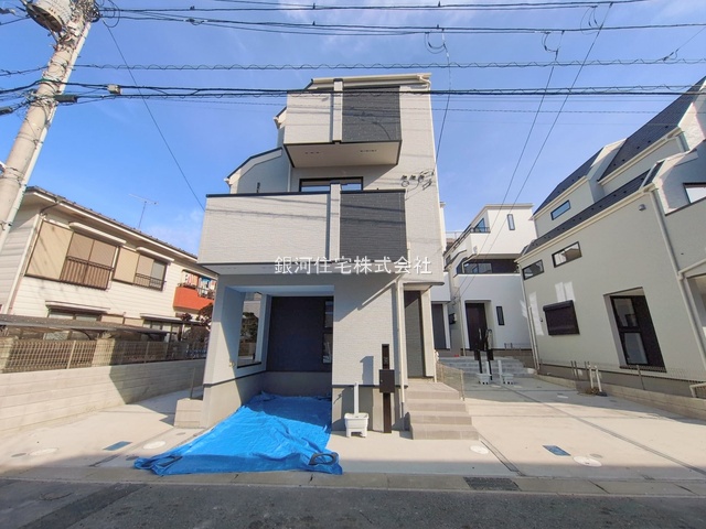 G00382209 千葉県市川市福栄１丁目 新築一戸建て 6180万円 土地面積62.53m² (約18.91坪) 建物面積101.37m² (約30.66坪) 築年月2025年12月(築１年以内)【外観2】