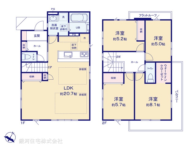G00382430 埼玉県さいたま市南区辻２丁目 新築一戸建て 5999万円【間取図】