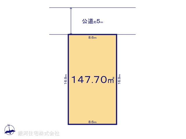 G00382471 千葉県柏市柏の葉３丁目 土地 4248万円【区画図】