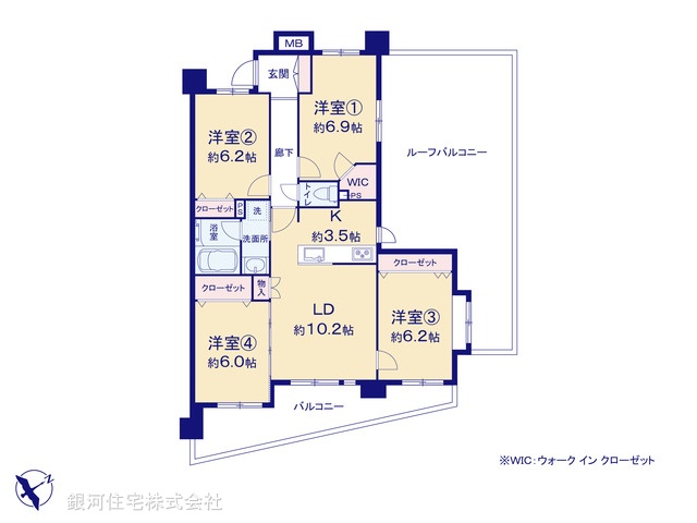 G00382566 東京都狛江市岩戸南４丁目 中古マンション 5280万円【間取図】