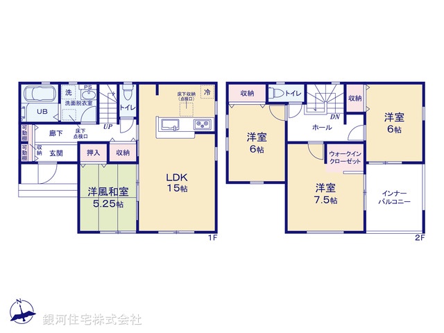 G00382583 埼玉県鴻巣市松原１丁目 新築一戸建て 2690万円【間取図】