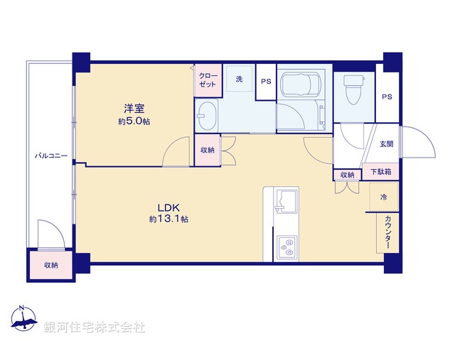 G00382598 東京都武蔵野市境南町４丁目 中古マンション 2680万円【間取図】