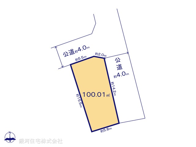 G00382688 東京都練馬区北町８丁目 土地 7480万円【区画図】