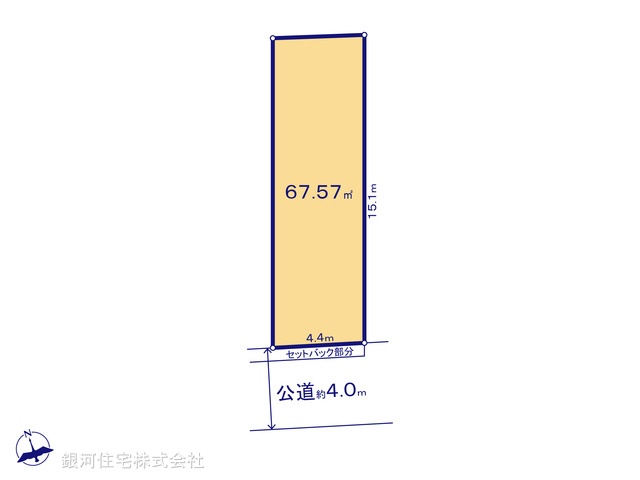 G00382739 東京都中野区南台４丁目 土地 7260万円【区画図】