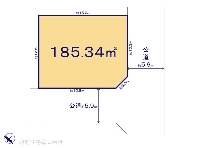 G00382829 千葉県千葉市美浜区磯辺７丁目 土地 5300万円【区画図】