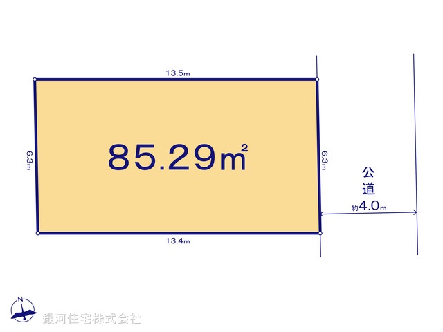 G00382837 東京都町田市南町田１丁目 土地(建築条件付土地) 3530万円【区画図】