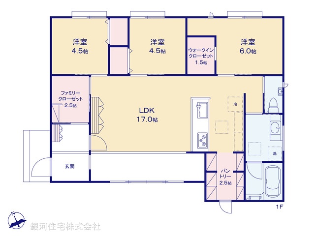 G00382876 東京都八王子市小宮町 新築一戸建て 6580万円【間取図】