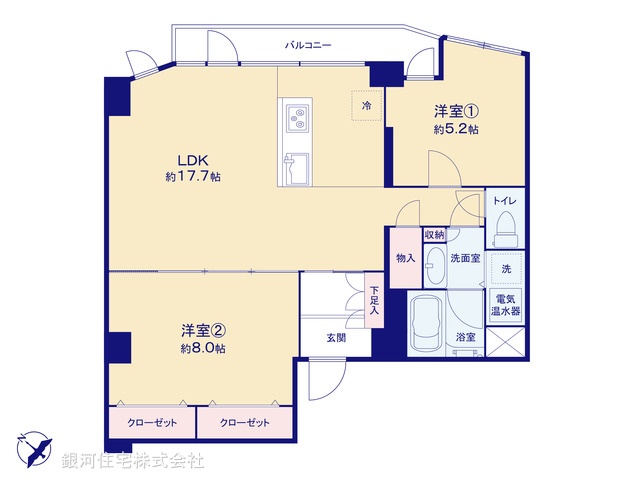 G00382909 東京都新宿区四谷４丁目 中古マンション 7290万円【間取図】