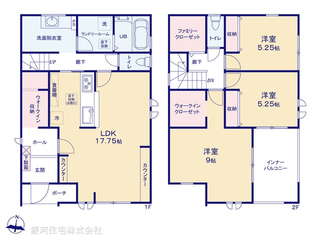 G00383072 千葉県野田市中野台 新築一戸建て 3180万円【間取図】