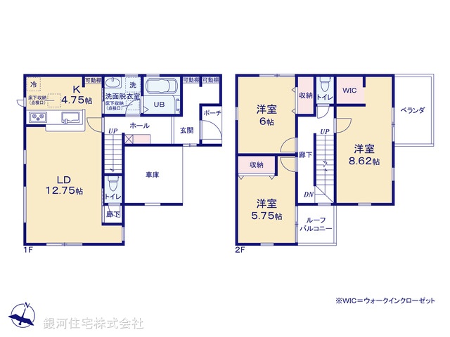 G00383114 埼玉県富士見市渡戸１丁目 新築一戸建て 3780万円【間取図】