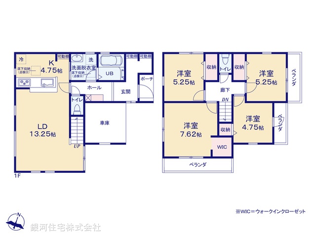 G00383115 埼玉県富士見市渡戸１丁目 新築一戸建て 3580万円【間取図】