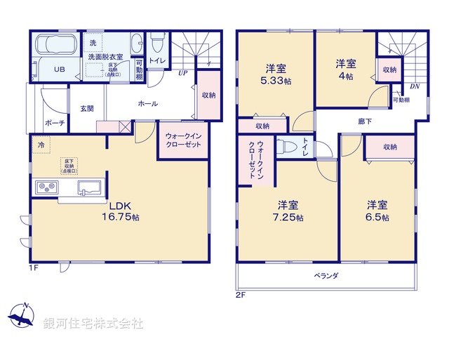 G00383118 埼玉県富士見市渡戸１丁目 新築一戸建て 3880万円【間取図】