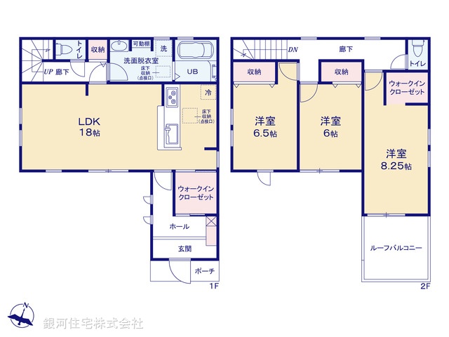 G00383120 埼玉県富士見市渡戸１丁目 新築一戸建て 3880万円【間取図】
