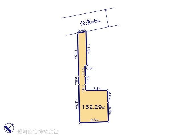 G00383142 東京都八王子市長房町 土地(建築条件付土地) 2050万円【区画図】