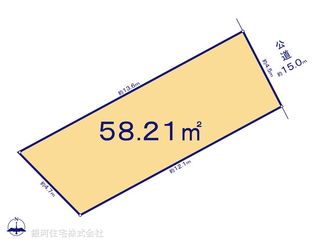 G00383225 神奈川県横浜市金沢区寺前１丁目 土地 3680万円【区画図】