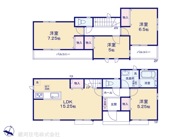 G00383241 埼玉県さいたま市北区吉野町２丁目 新築一戸建て 3090万円【間取図】