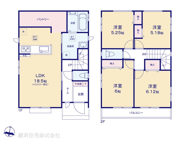 G00383247 埼玉県さいたま市北区吉野町２丁目 新築一戸建て 3790万円【間取図】