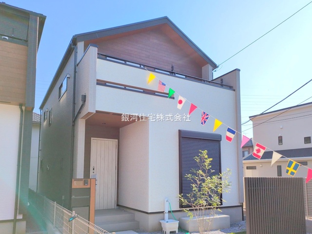 G00383261 埼玉県北本市西高尾２丁目 新築一戸建て 3898万円 土地面積146.63m² (約44.35坪) 建物面積105.82m² (約32.01坪) 間取り４ＬＤＫ 築年月2025年09月(築１年以内)【外観10】