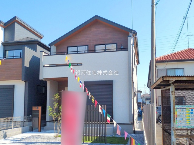 G00383261 埼玉県北本市西高尾２丁目 新築一戸建て 3898万円 土地面積146.63m² (約44.35坪) 建物面積105.82m² (約32.01坪) 間取り４ＬＤＫ 築年月2025年09月(築１年以内)【外観13】