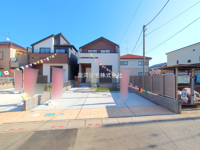 G00383261 埼玉県北本市西高尾２丁目 新築一戸建て 3898万円 土地面積146.63m² (約44.35坪) 建物面積105.82m² (約32.01坪) 間取り４ＬＤＫ 築年月2025年09月(築１年以内)【外観15】