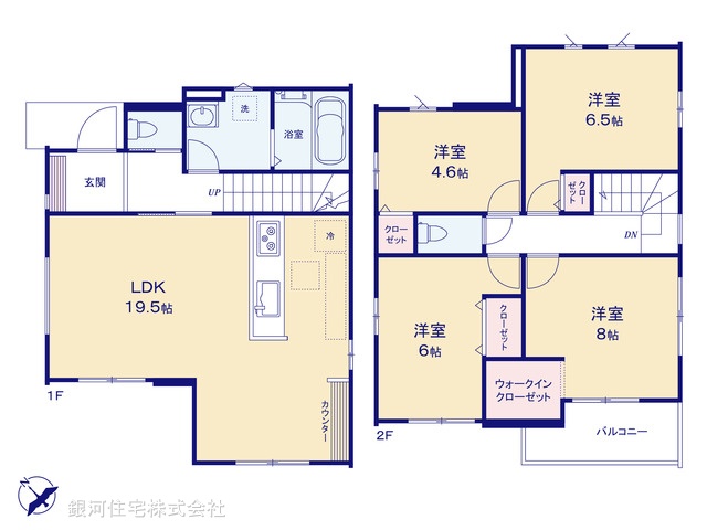 G00383577 千葉県野田市宮崎 新築一戸建て 3348万円【間取図】