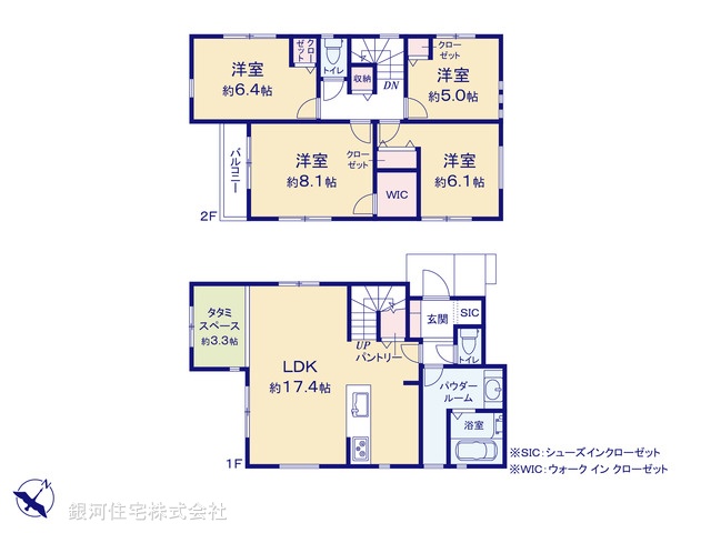 G00383634 神奈川県横浜市南区永田北２丁目 新築一戸建て 5380万円【間取図】