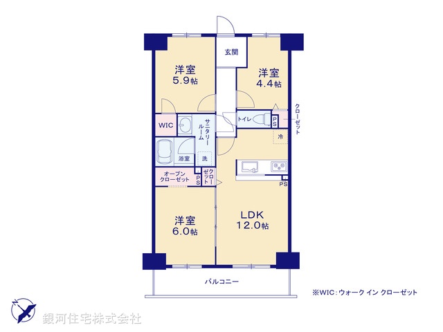 G00383657 埼玉県春日部市大場 中古マンション 2180万円【間取図】