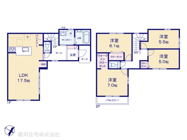 G00383690 埼玉県入間郡三芳町大字藤久保 新築一戸建て 4590万円【間取図】