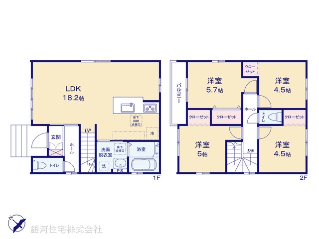 G00383748 埼玉県桶川市神明１丁目 新築一戸建て 4290万円【間取図】