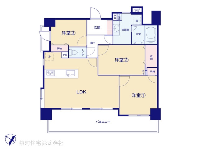 G00383798 埼玉県川口市並木３丁目 中古マンション 4880万円【間取図】