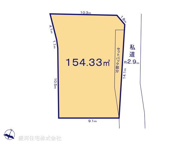 G00383799 神奈川県横須賀市田浦町５丁目 土地 680万円【区画図】