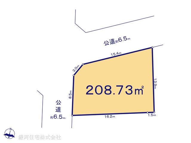 G00383837 神奈川県横浜市緑区霧が丘１丁目 土地 5280万円【区画図】