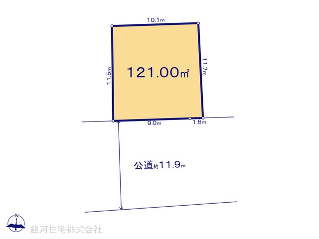 G00383841 東京都八王子市中山 土地(建築条件付土地) 1550万円【区画図】