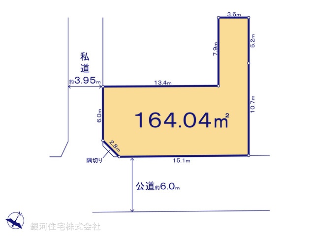G00383921 東京都羽村市緑ヶ丘２丁目 土地(建築条件付土地) 3960万円【区画図】