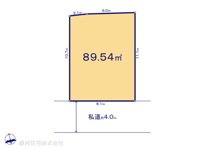 G00383938 埼玉県川口市大字安行慈林 土地 2400万円【区画図】