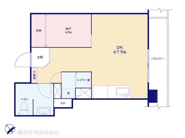 G00384061 東京都武蔵野市吉祥寺本町３丁目 中古マンション 1880万円【間取図】