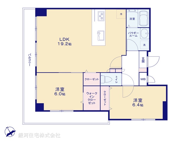G00384063 神奈川県横浜市瀬谷区三ツ境 中古マンション 3850万円【間取図】