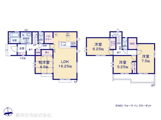 G00384087 東京都三鷹市上連雀９丁目 新築一戸建て 8680万円【間取図】
