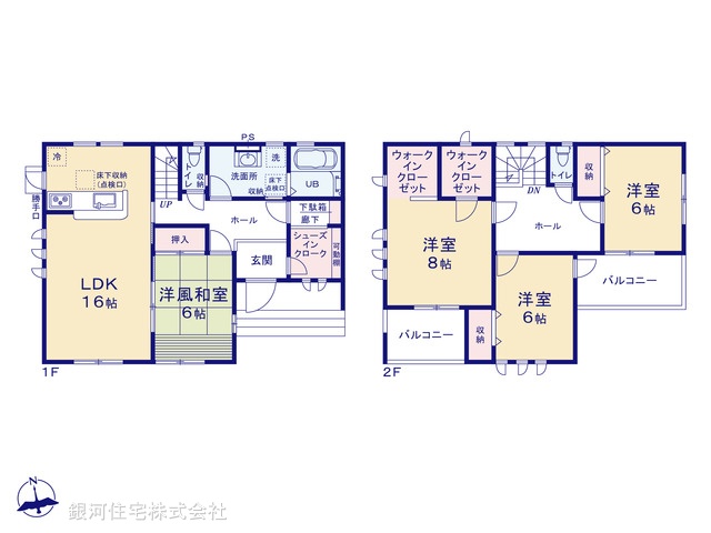 G00384136 埼玉県行田市矢場２丁目 新築一戸建て 2890万円【間取図】