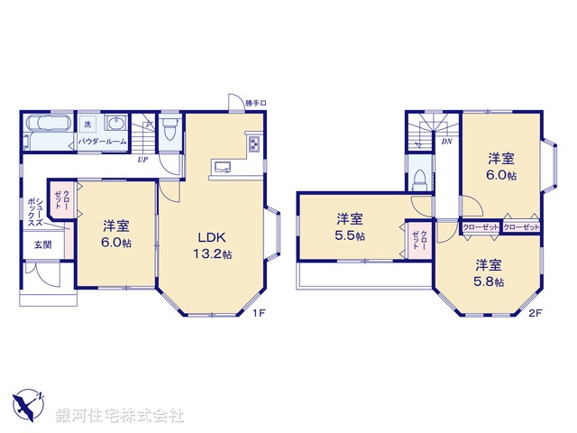 G00384159 神奈川県相模原市緑区下九沢 中古一戸建て 2580万円【間取図】